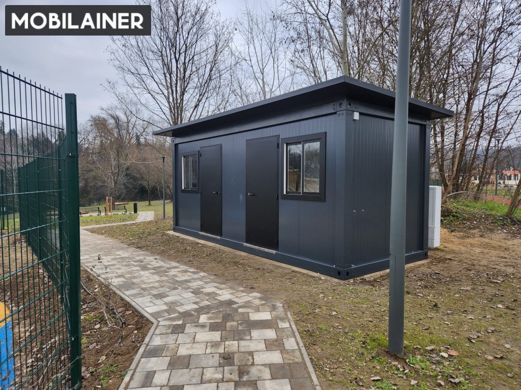 Új Osztott Szaniter Konténer – Férfi-Női Mosdó és WC Egység
