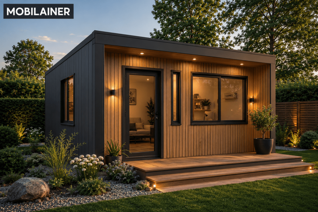 Mobilház Mobilház Konténerház Alapterület: 24 m² Méret: 8 × 3 m